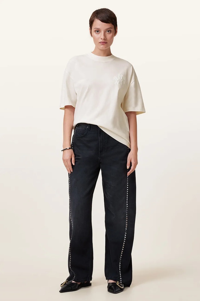 AllSaints T-shirt bawełniany ORLANDO ETTA W267JB
