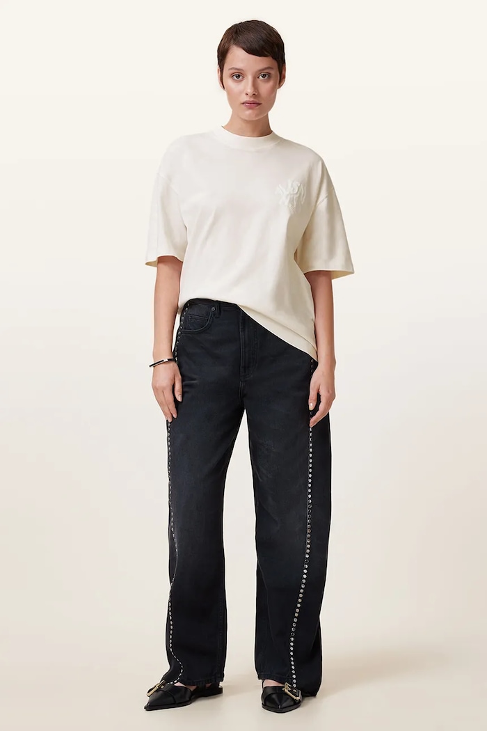AllSaints T-shirt bawełniany ORLANDO ETTA W267JB