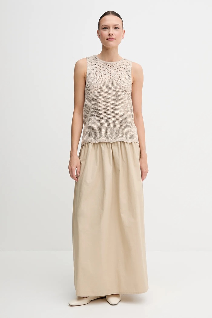 Hoss Intropia top 6389957 bej SS25