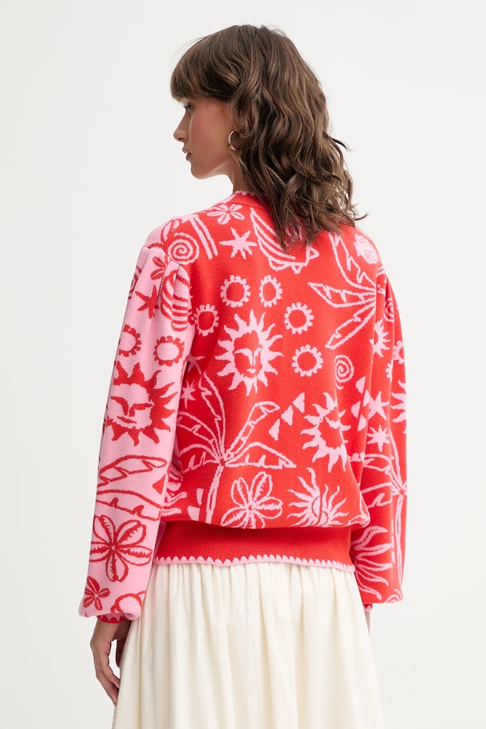 Îmbrăcăminte Never Fully Dressed cardigan NFDKN637 rosu
