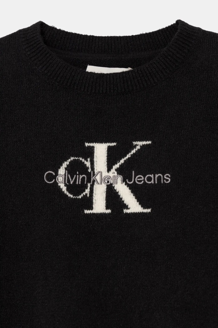 Κοριτσίστικα Παιδικό πουλόβερ Calvin Klein Jeans IG0IG02830.128.176.PPYA μαύρο
