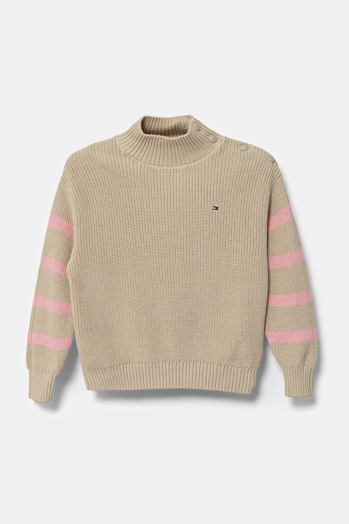 Tommy Hilfiger sweter dziecięcy pozostałe beżowy KG0KG08279.PPYA