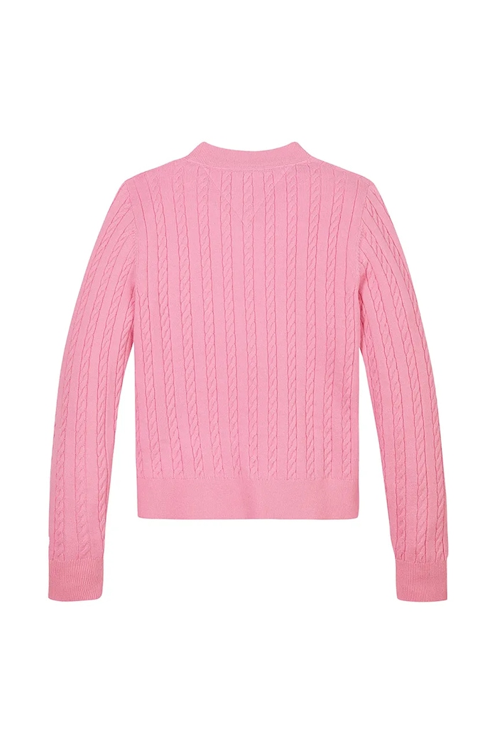 Dziewczynka Tommy Hilfiger kardigan dziecięcy KG0KG08282.98.122.PPYA różowy