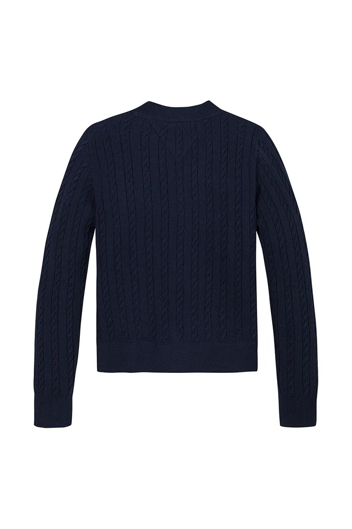 DÍVKA Dětský svetr Tommy Hilfiger KG0KG08282.128.176.PPYA námořnická modř