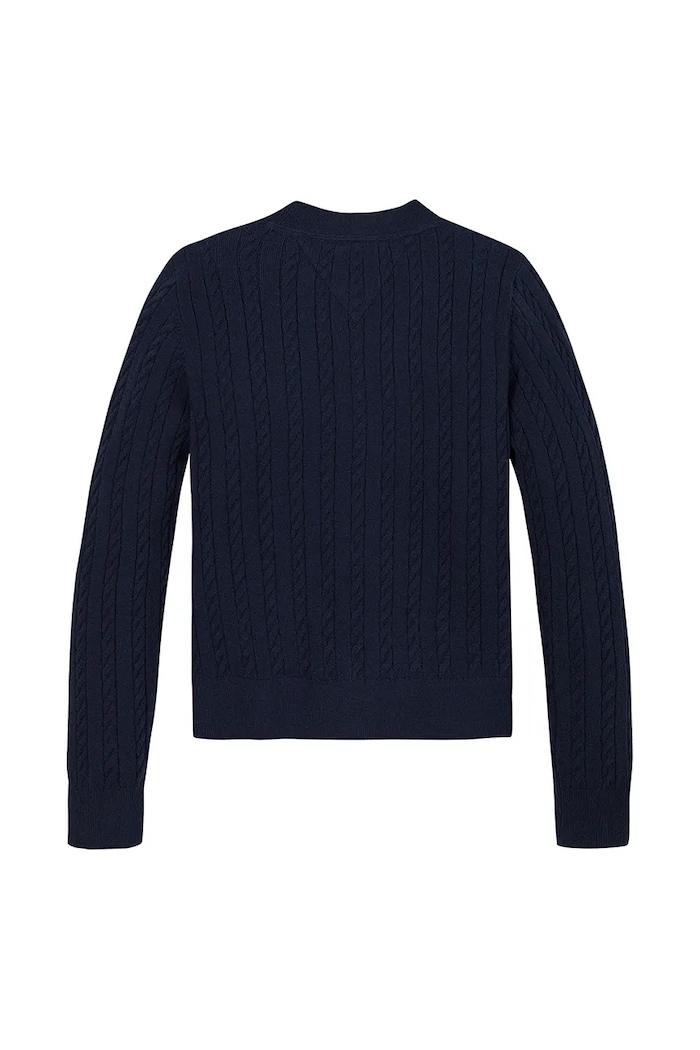 DÍVKA Dětský svetr Tommy Hilfiger KG0KG08282.128.176.PPYA námořnická modř