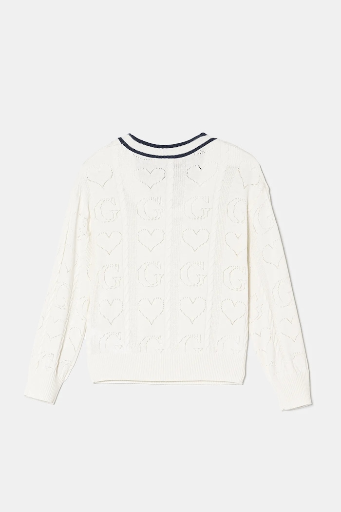Dětský svetr Guess J5RR12.Z2BB0.PPYA bílá SS25