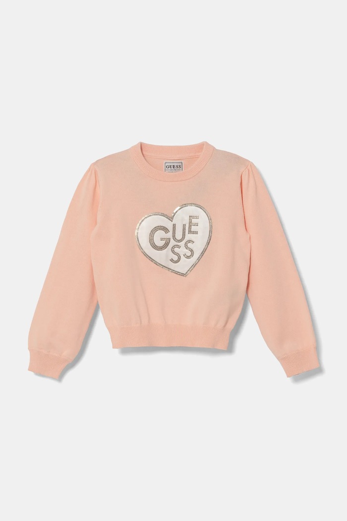 Guess gyerek pamut pulóver vékony narancssárga K5RR00.Z3CG0.PPYA