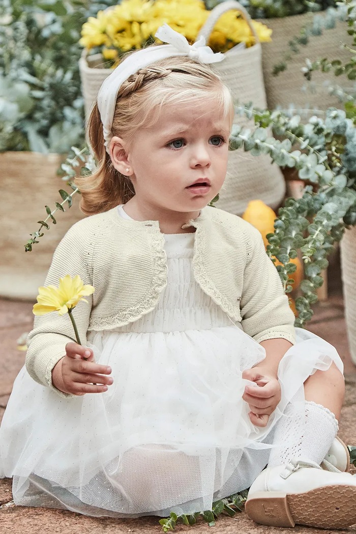 Dětský svetr Mayoral tenká béžová 306.4A.Baby.PPYA