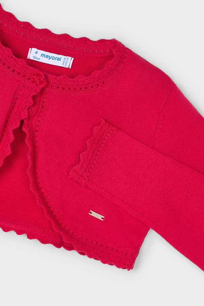 Fete Mayoral Cardigan copii 320.6A.Mini.PPYA rosu