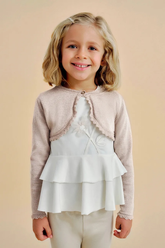 Mayoral cardigan copii uni maro 320.6A.Mini.PPYA