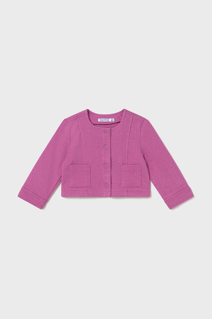Mayoral cardigan copii uni roz 1460.4A.Baby.PPYA