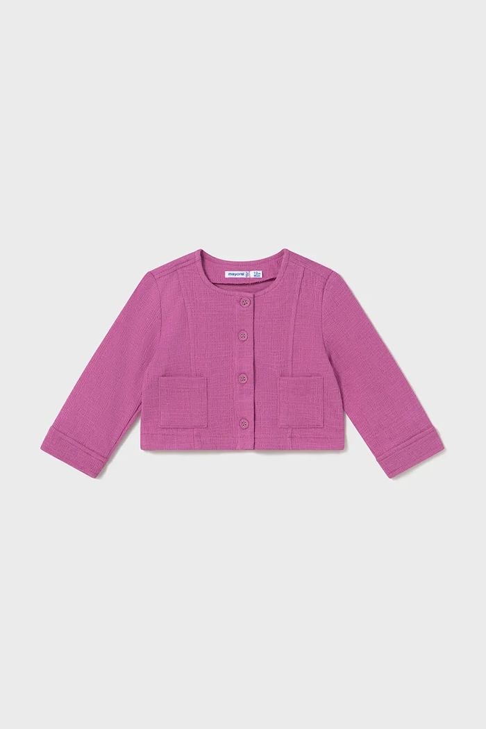 Mayoral cardigan copii uni roz 1460.4A.Baby.PPYA