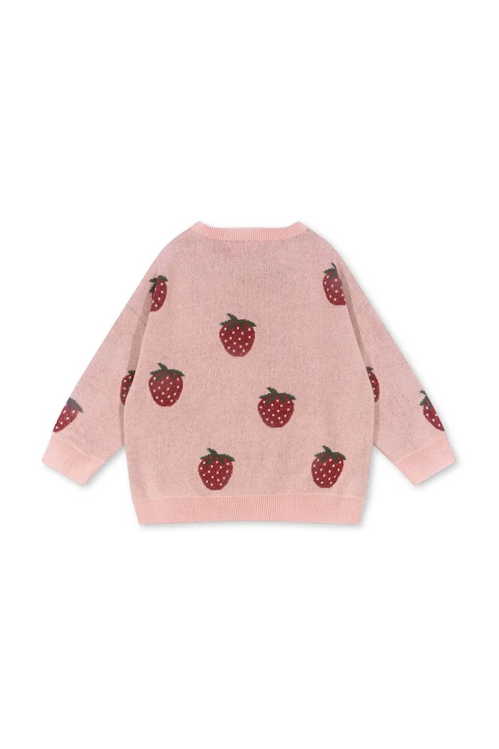Konges Sløjd sweter dziecięcy LAPIS LUREX KNIT BLOUSE KS102260 różowy SS25