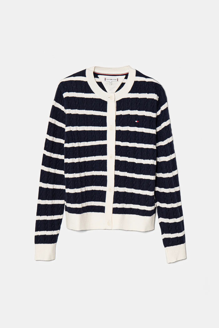 Tommy Hilfiger kardigan dziecięcy pozostałe granatowy KG0KG08467.128.176.PPYA