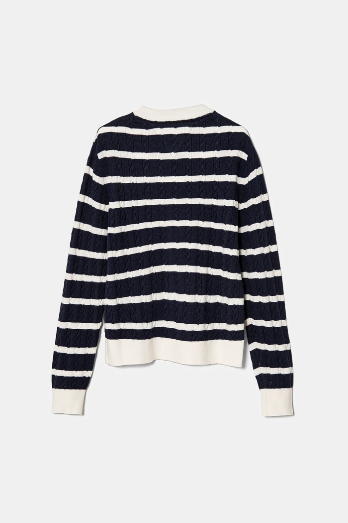 Tommy Hilfiger kardigan dziecięcy KG0KG08467.128.176.PPYA granatowy SS25
