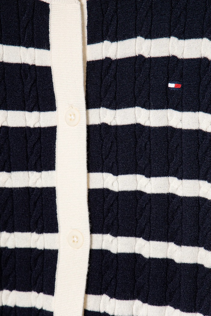 Dziewczynka Tommy Hilfiger kardigan dziecięcy KG0KG08467.128.176.PPYA granatowy