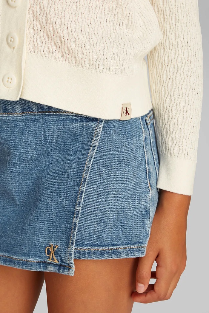Calvin Klein Jeans kardigan dziecięcy IG0IG02944.PPYA beżowy