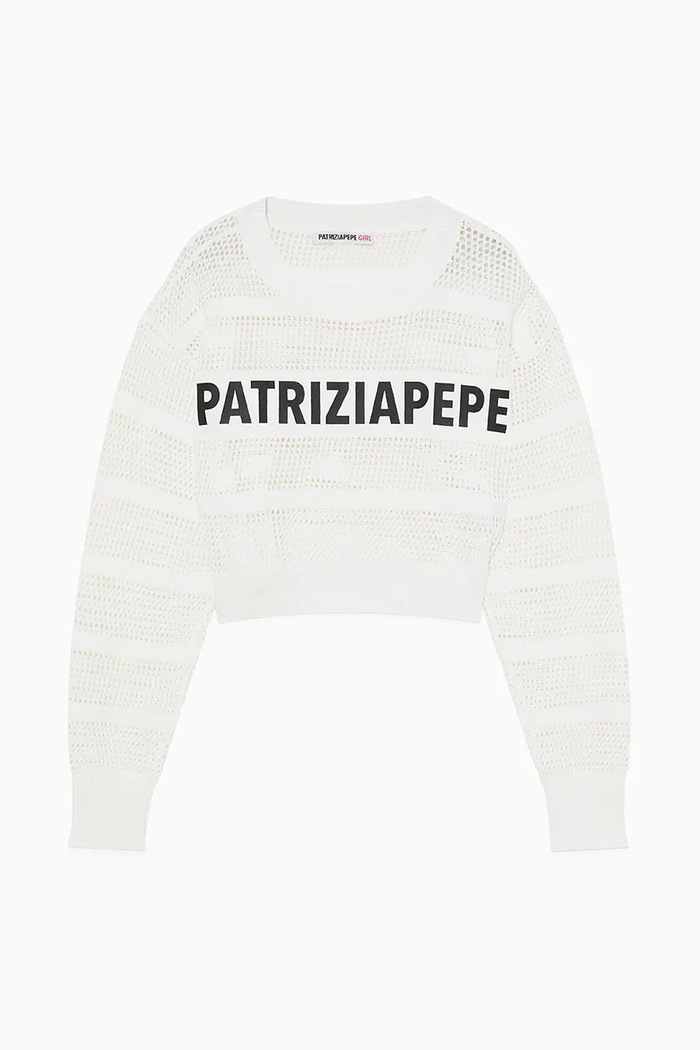 Παιδικό πουλόβερ Patrizia Pepe W146 άλλο λευκό 7K0056