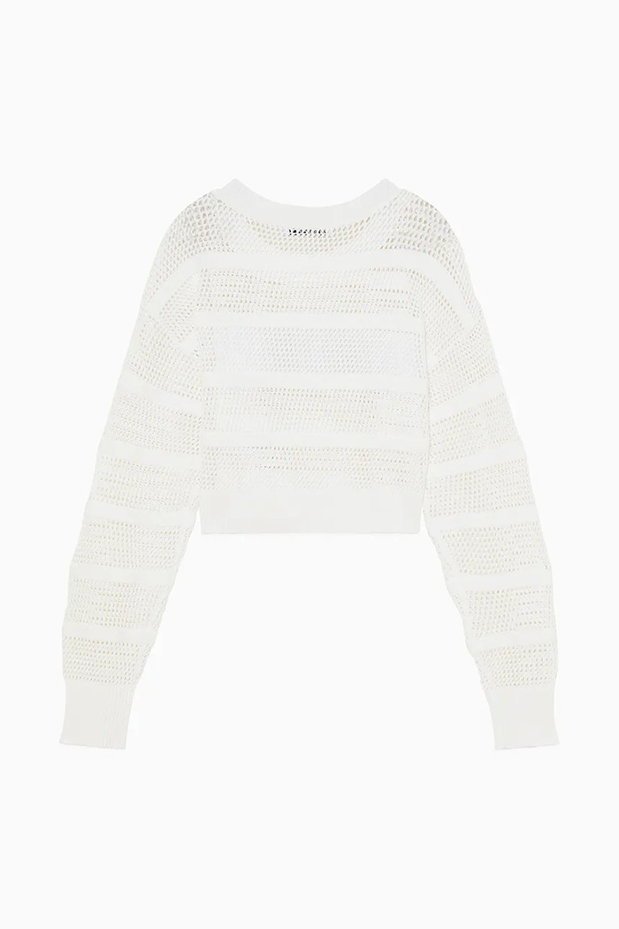 Παιδικό πουλόβερ Patrizia Pepe W146 7K0056 λευκό SS25