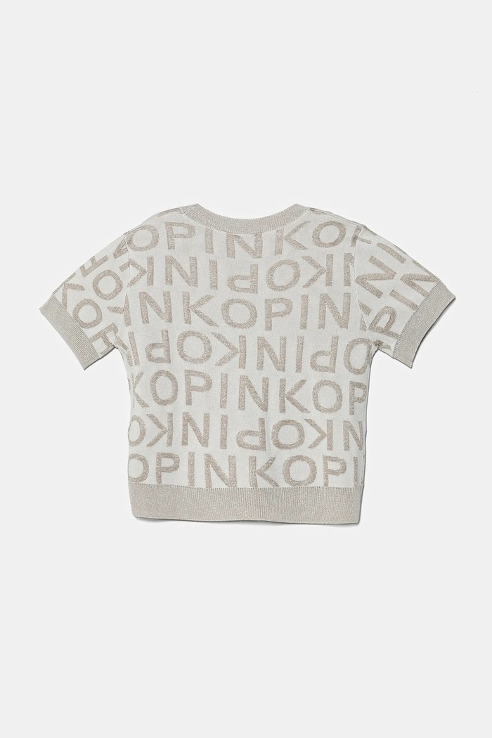 Pinko sweter dziecięcy KFMA006.C.TV073 beżowy SS25
