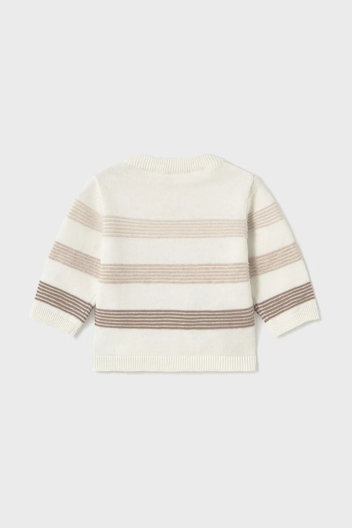 Mayoral Newborn pulover din bumbac pentru bebeluși 1391.1K.Newborn.PPYH maro SS25