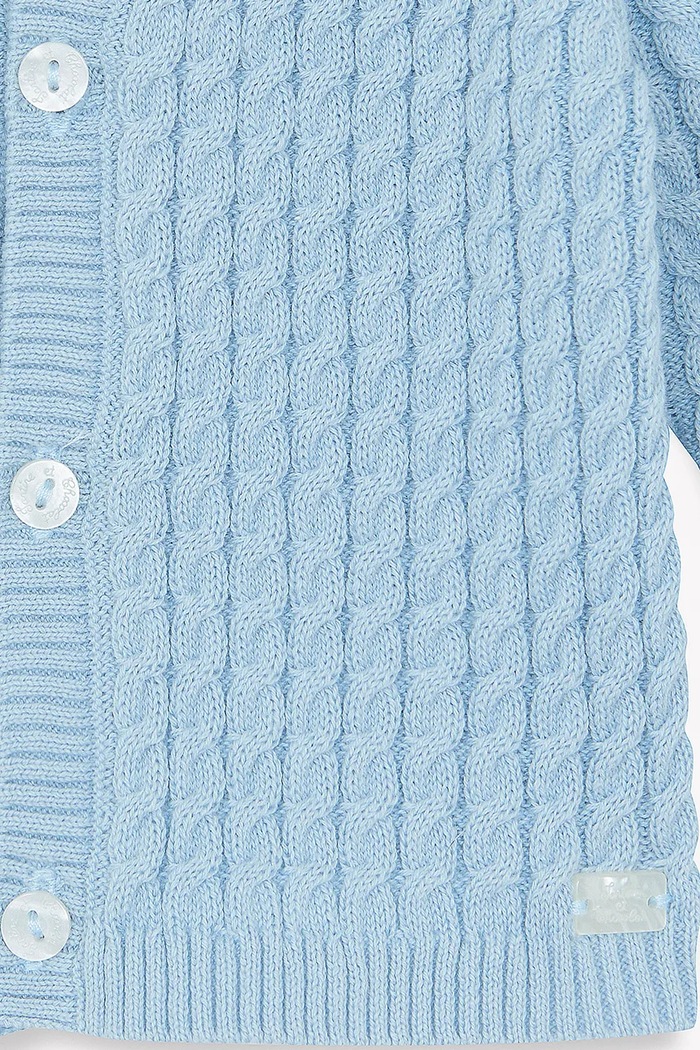 Băieți Tartine et Chocolat cardigan din bumbac pentru bebeluși CA18000.80.86 albastru