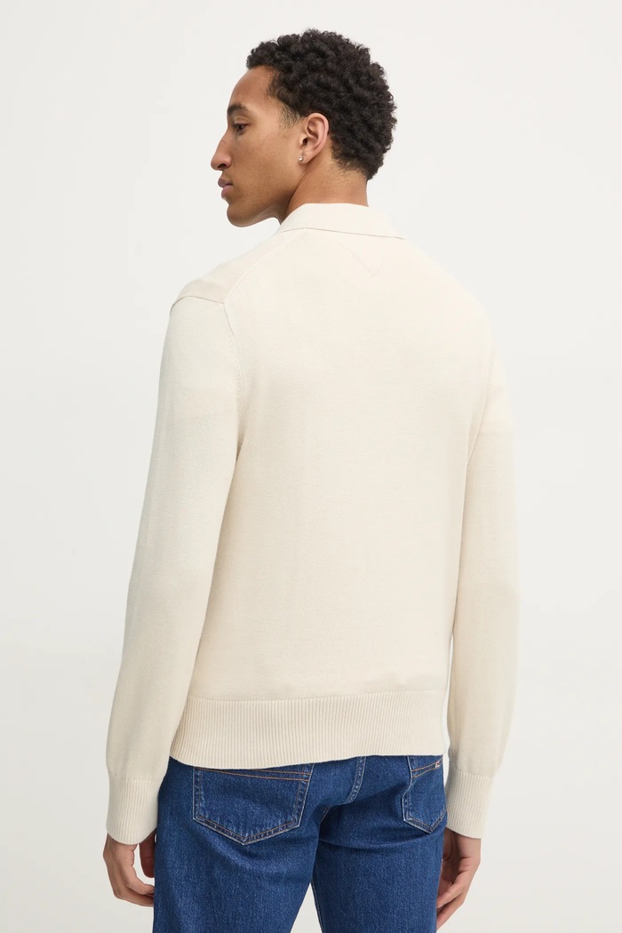 Odzież Tommy Jeans sweter bawełniany DM0DM20304 beżowy