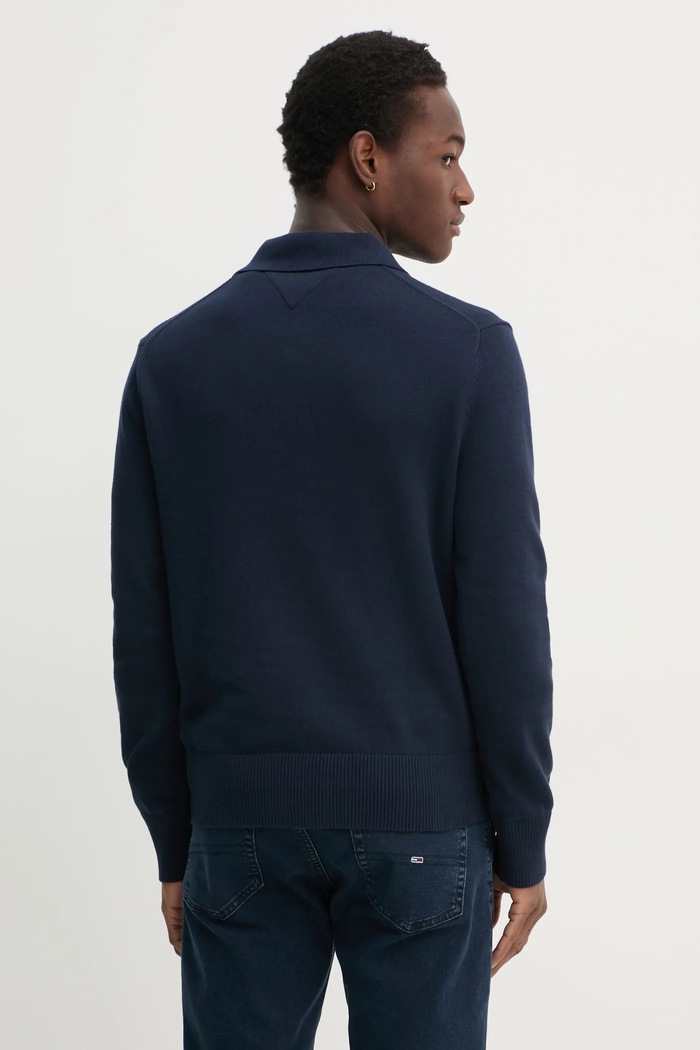 Odzież Tommy Jeans sweter bawełniany DM0DM20304 granatowy