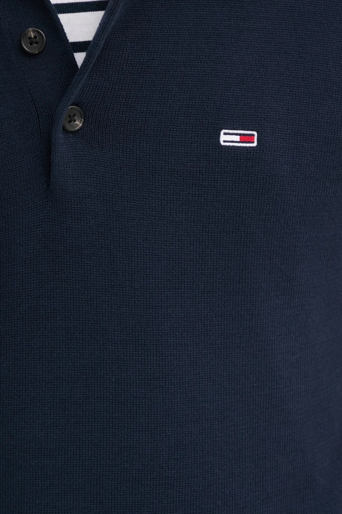 Tommy Jeans sweter bawełniany DM0DM20304 granatowy