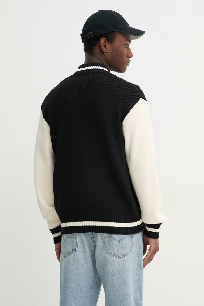 Odzież Tommy Jeans kardigan bawełniany DM0DM20306 czarny