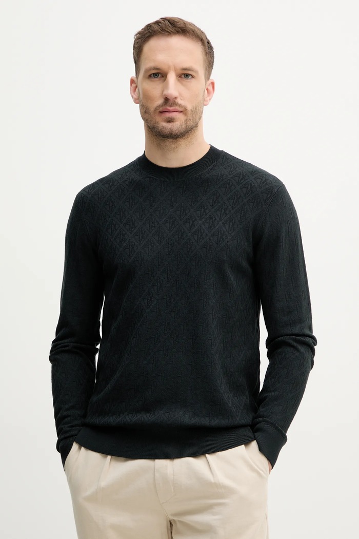 Armani Exchange sweter pozostałe zielony XM000176.AF10454