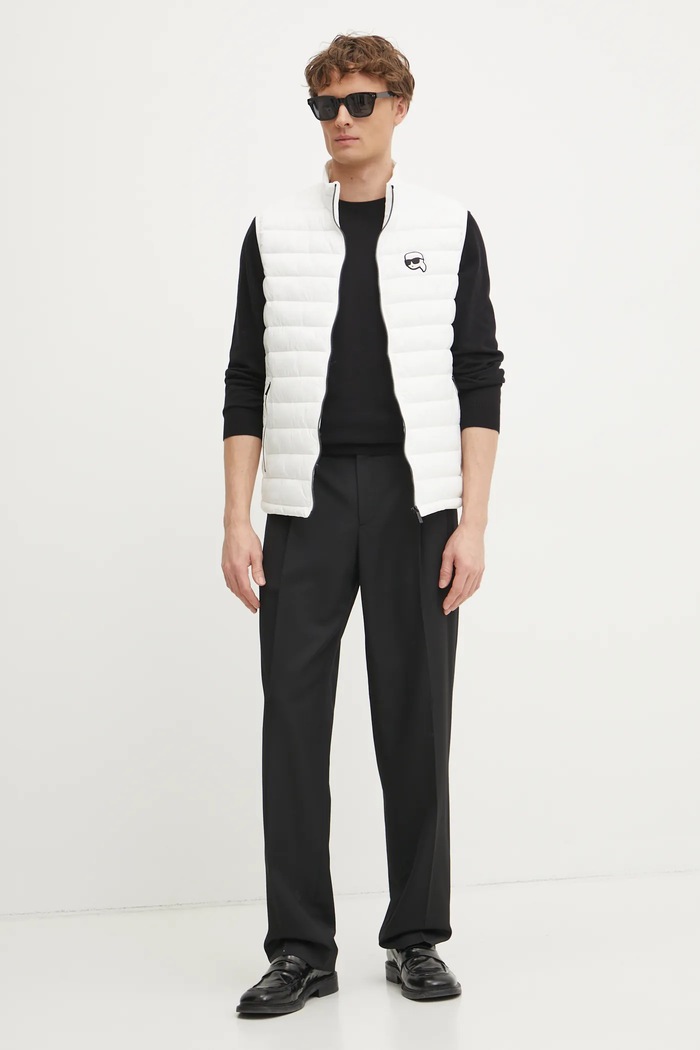 Karl Lagerfeld sweter bawełniany 551301.655088 czarny SS25