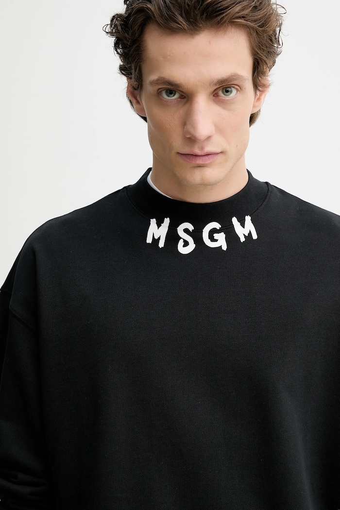 Bavlněná mikina MSGM černá 3840MM103.257000