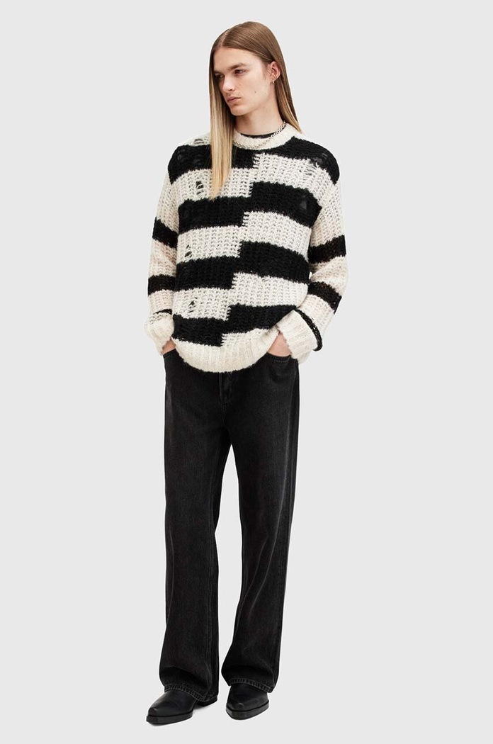 AllSaints sweter wełniany PIP M025KB