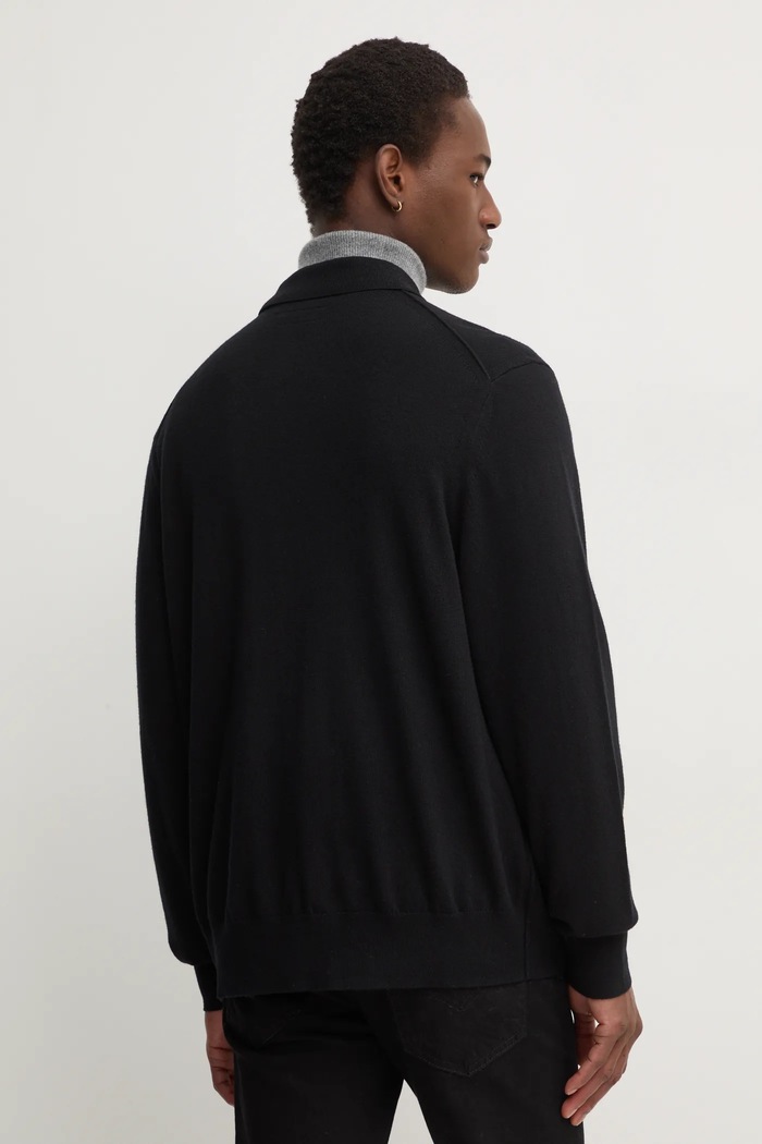 Odzież AllSaints kardigan wełniany KILBURN M088KB czarny