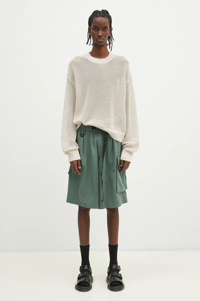 Βαμβακερό πουλόβερ Represent Open Gauge Knit Sweater MLM3821.26 μπεζ
