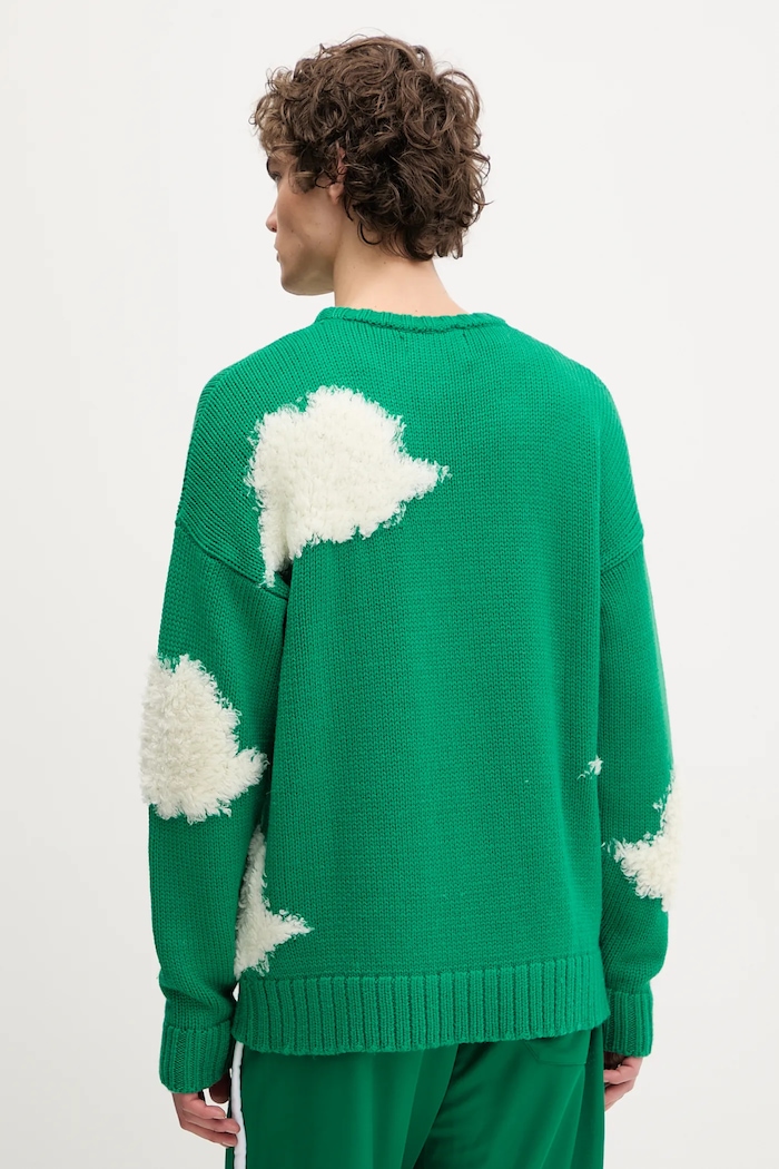 Oblečenie Vlnený sveter Fiorucci Cloud Sweater U02SPKSW335KN03GN02 zelená