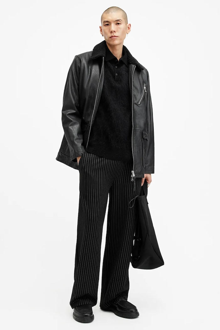AllSaints sweter kaszmirowy ABEL M081KB