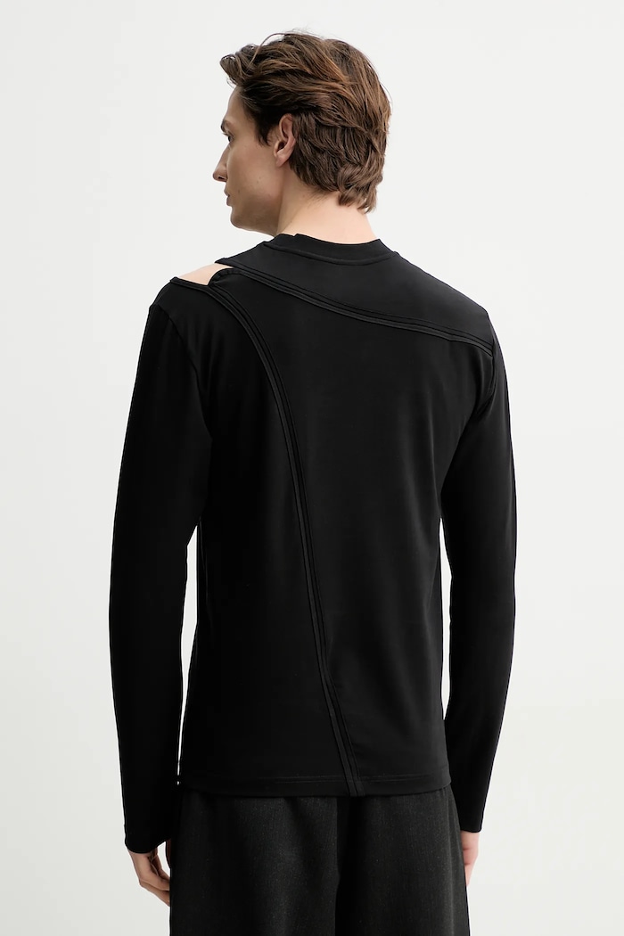 Îmbrăcăminte Heliot Emil longsleeve SS25.M.09.135.BLK01 negru