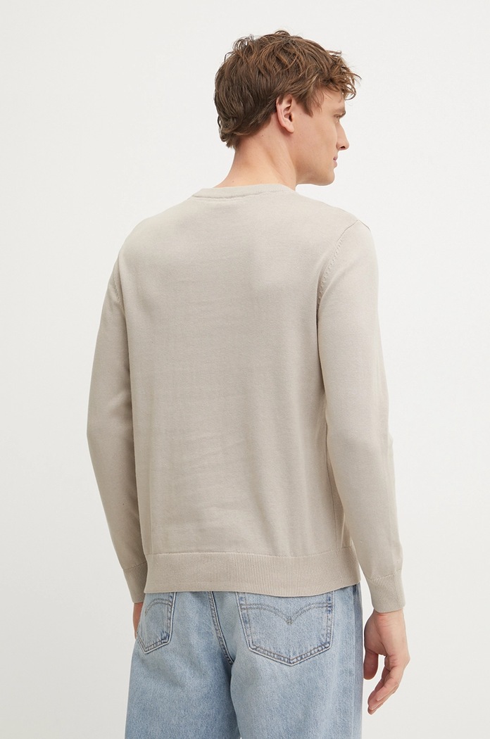 Odzież Pepe Jeans sweter bawełniany ESSENTIAL COTTON SWEATER PM702512 beżowy