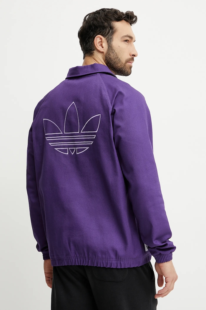 Odzież adidas Originals bluza bawełniana REAL ICON DTOP JF2578 fioletowy