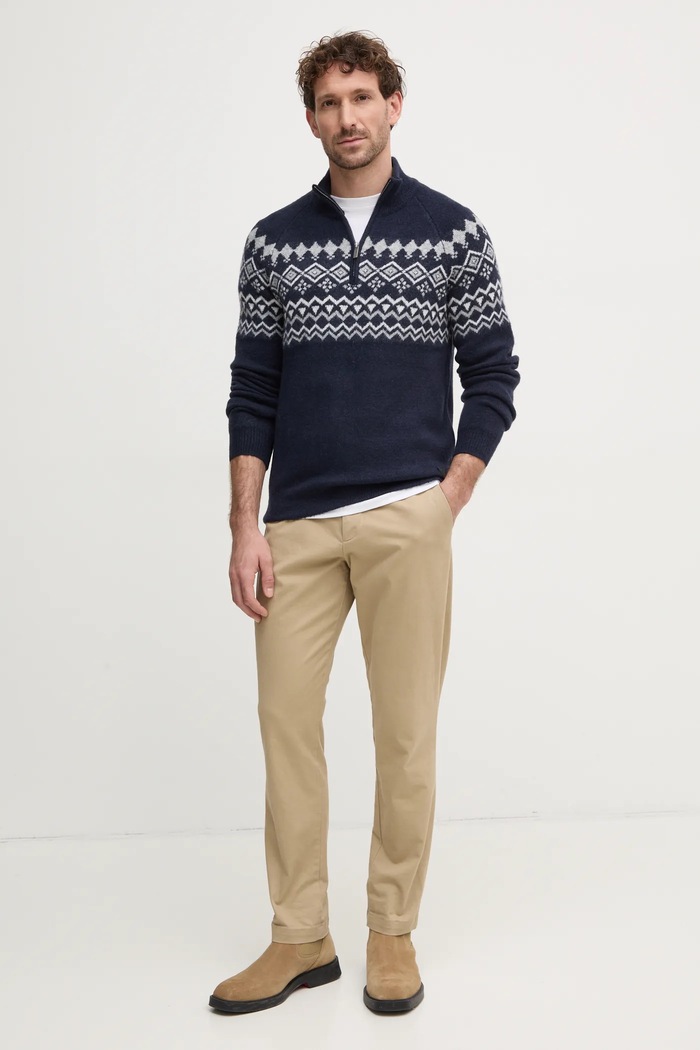 Guess sweter z domieszką wełny M4PR59.Z3LQ0 granatowy SS25