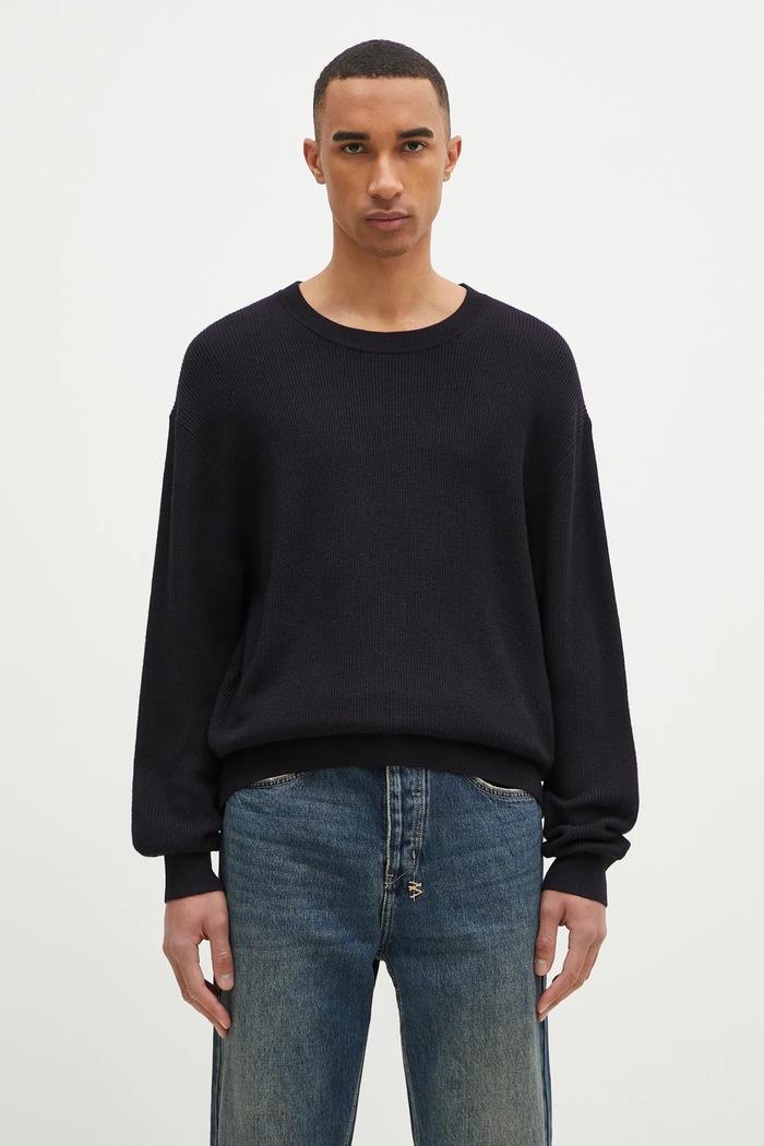 Paul Smith pulover de lână grosime medie bleumarin M1R.247Z.P02587