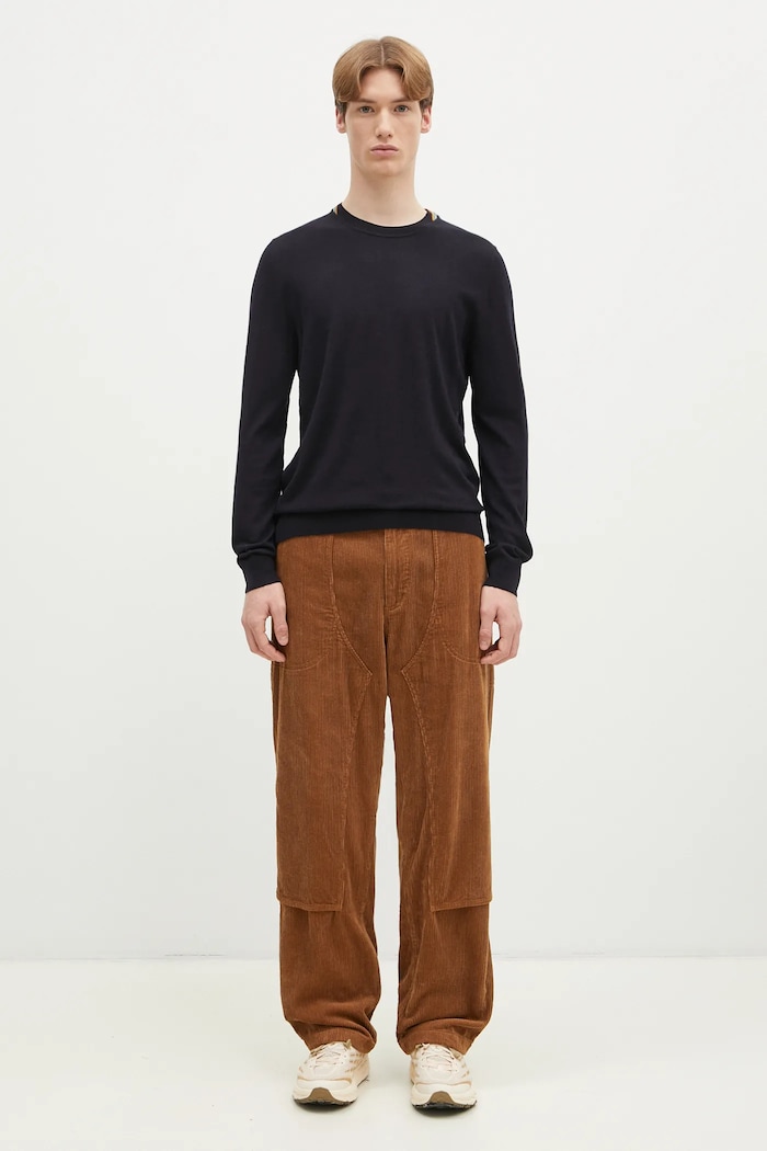 Paul Smith sweter wełniany M1R.251Z.P02094 granatowy