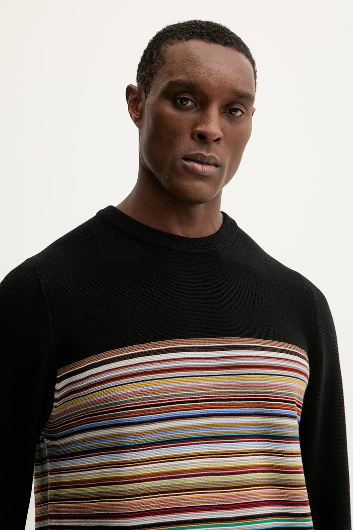Pulover de lână Paul Smith negru M1R.253Z.P02589