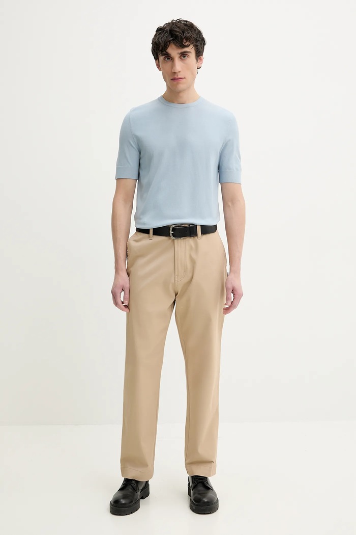 HUGO sweter 50536693 niebieski SS25