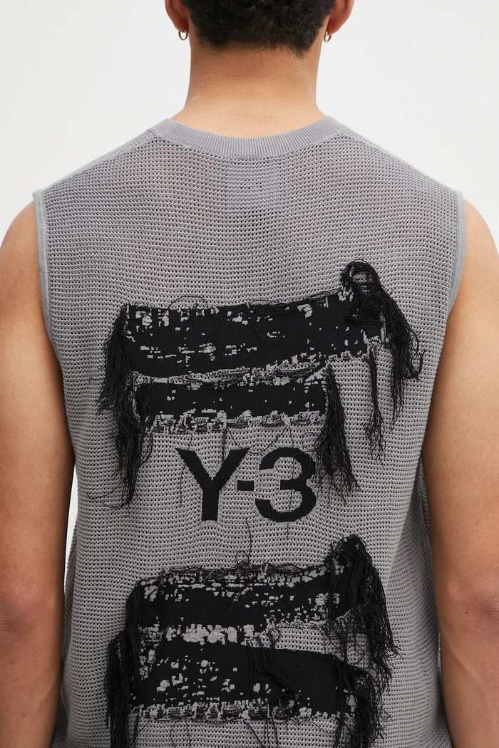 Y-3 gilet Graphic Knit Vest grigio JM3237