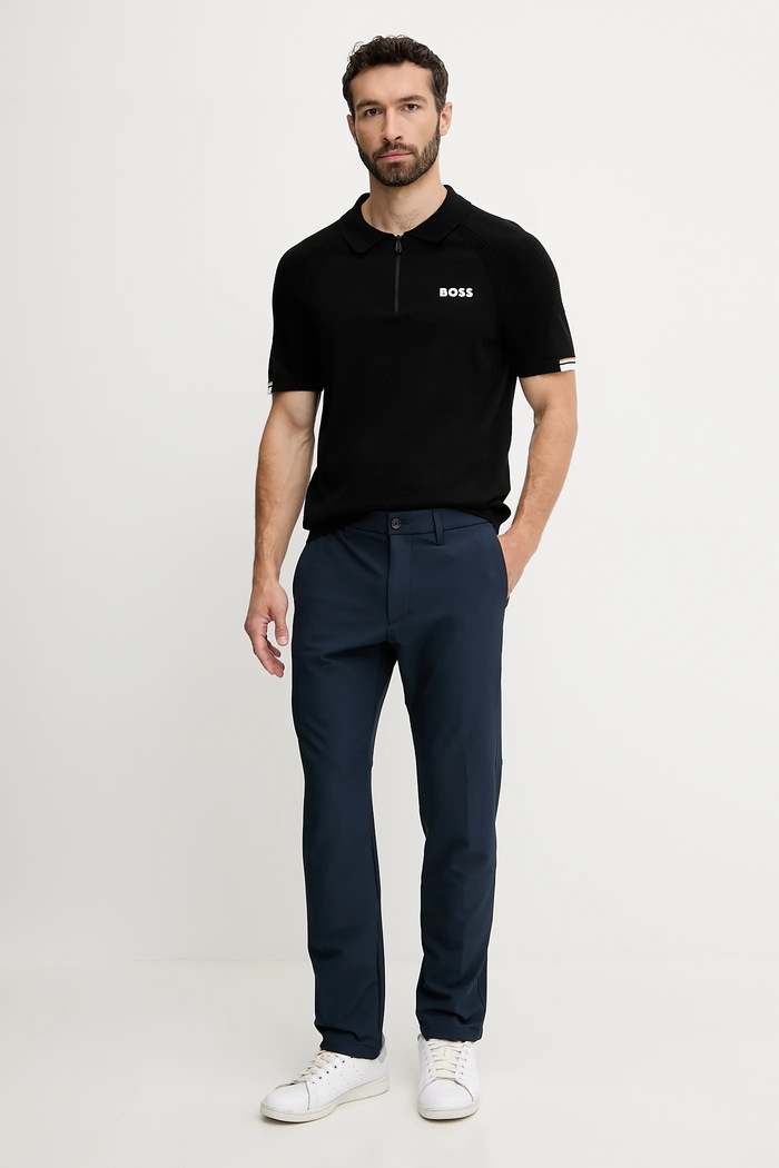 BOSS Green polo 50537146 czarny SS25
