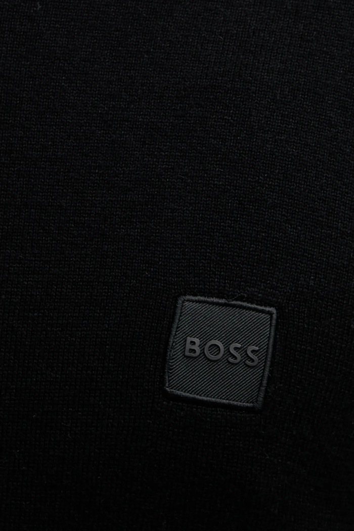 Светр з домішкою вовни BOSS Orange Kanovano_S чорний 50527583