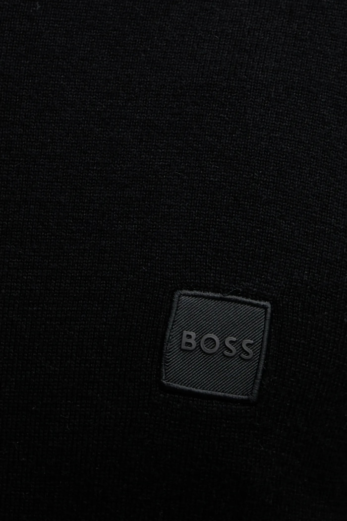 Светр з домішкою вовни BOSS Orange Kanovano_S чорний 50527583